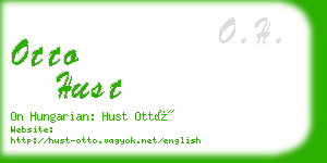 otto hust business card